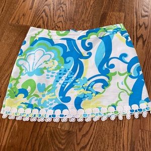 Lily Pulitzer Mini Skirt Lined with Shorts